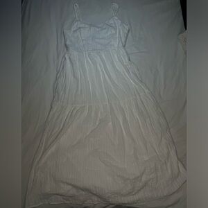 NWT - LUCKY BRAND Maxi Tiered Dress / Ivory / Inner Liner / Straps / Boho Medium